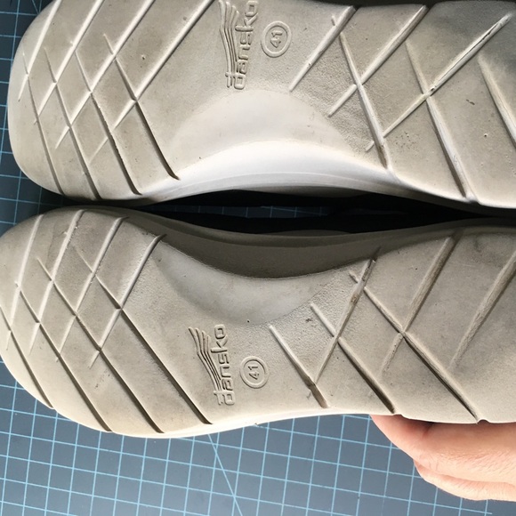 Dansko Jenna Slip On Ankle Strap Platform Wedge Comfort Shoe Metallic Charcoal - Picture 4 of 6